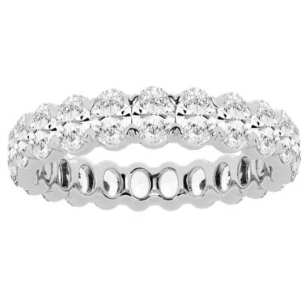Oval Cut Diamond Eternity Ring