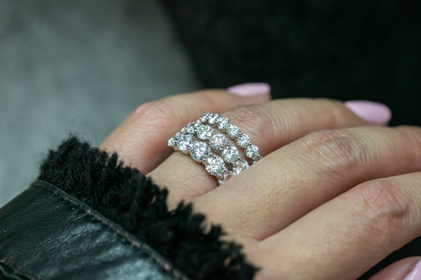 Certified Lab Grown Round Diamond Eternity Ring