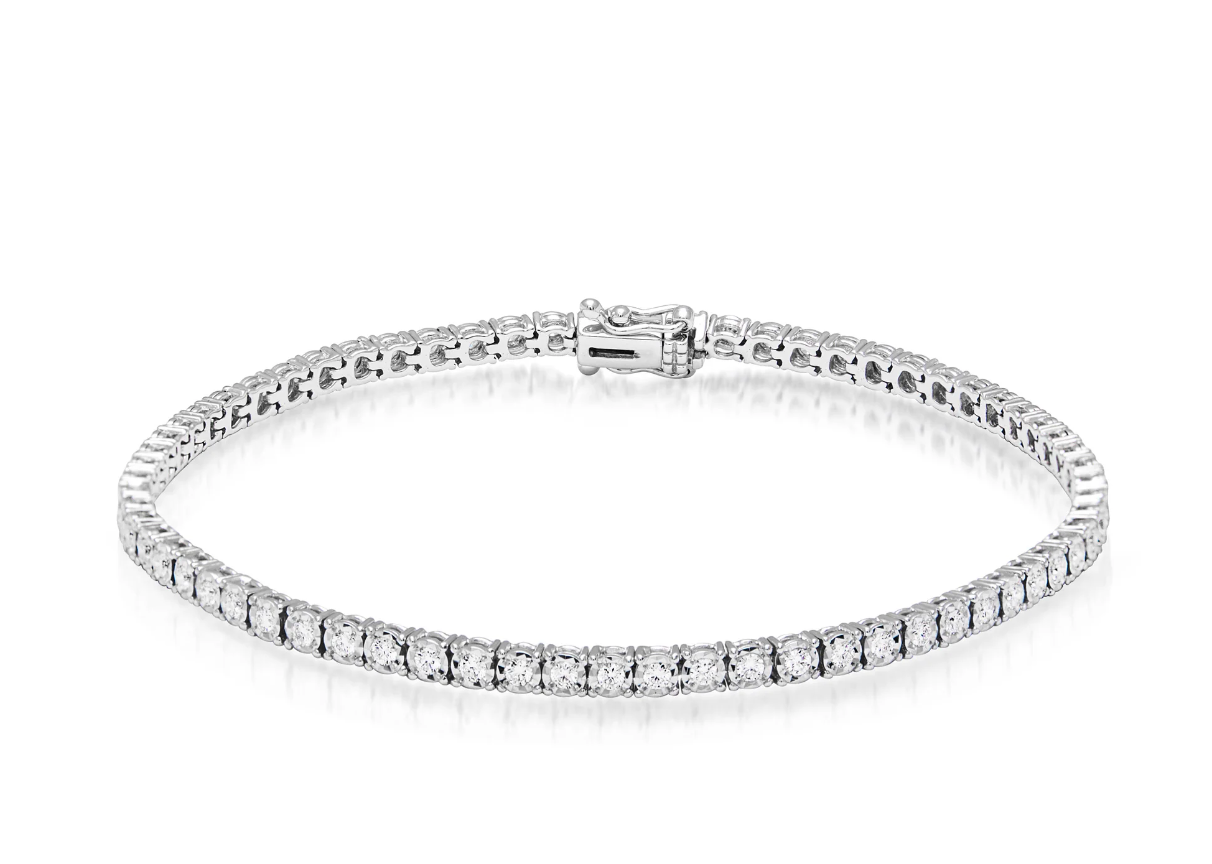Certified Lab Grown Diamond Tennis Bracelet