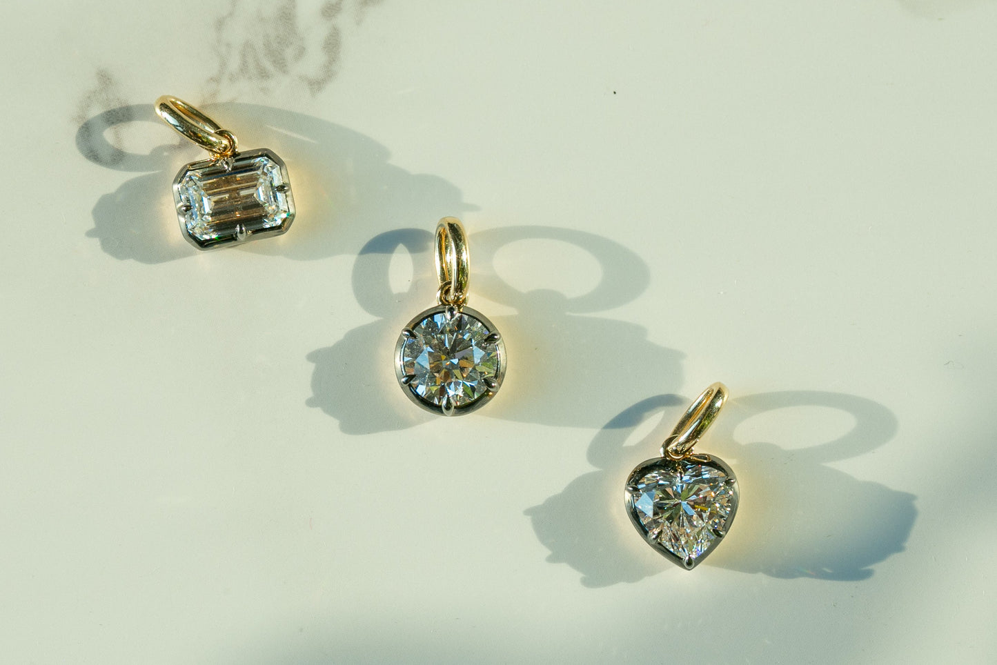 Antique Georgian Style Heart Diamond Pendant