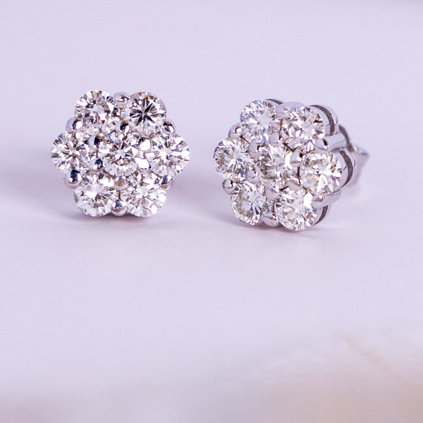 Camellia Diamond Earrings