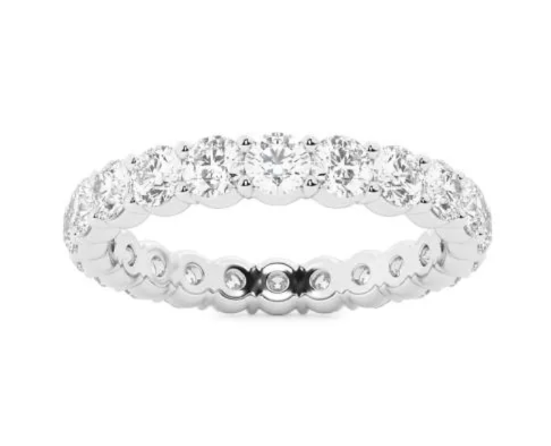 Certified Lab Grown Round Diamond Eternity Ring