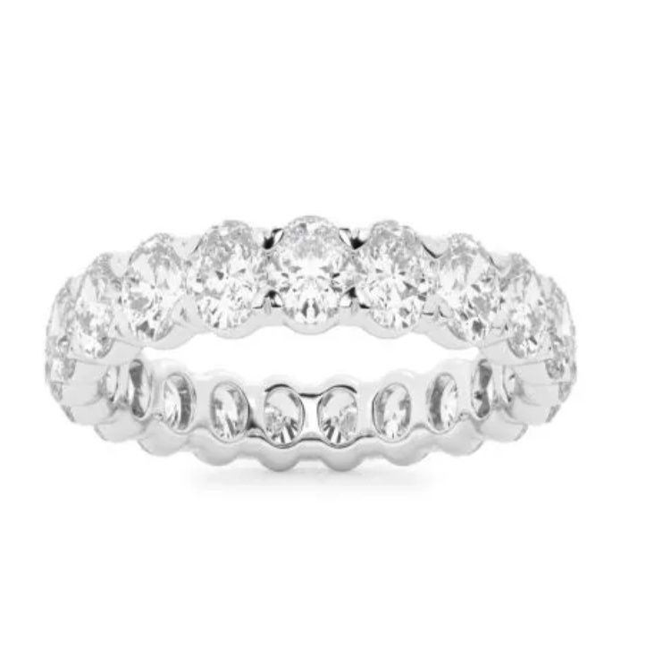 Oval Cut Diamond Eternity Ring