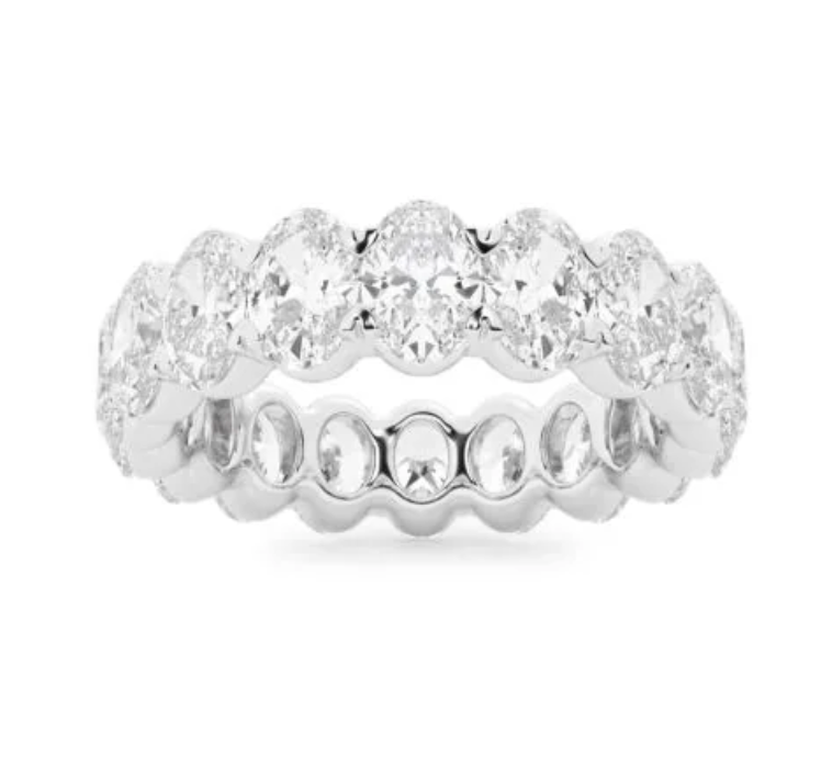 Oval Cut Diamond Eternity Ring