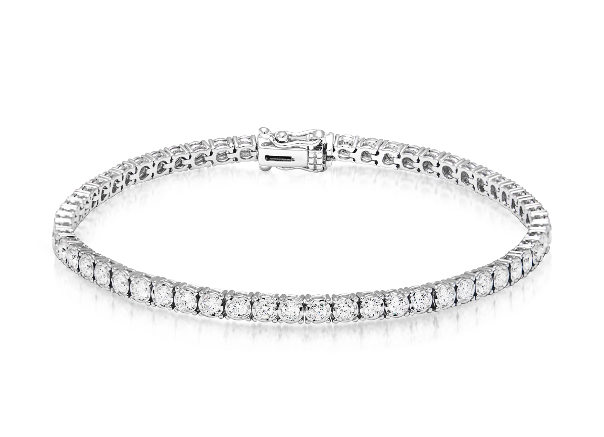 Certified Lab Grown Diamond Tennis Bracelet