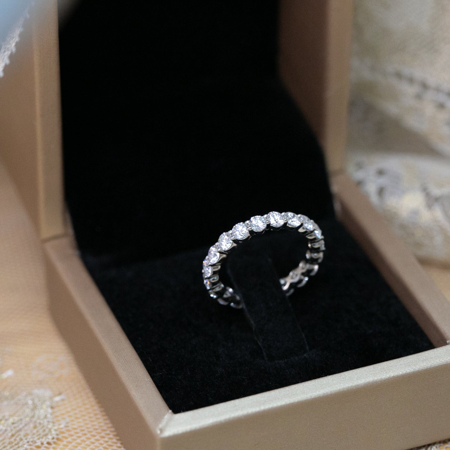 Certified Lab Grown Round Diamond Eternity Ring