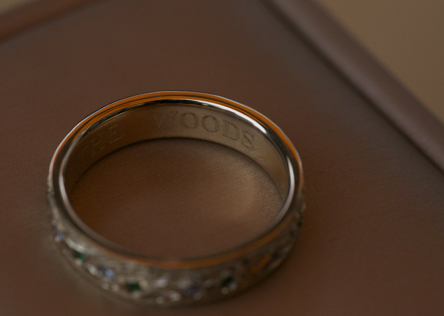 Custom Leaf Impression Ring