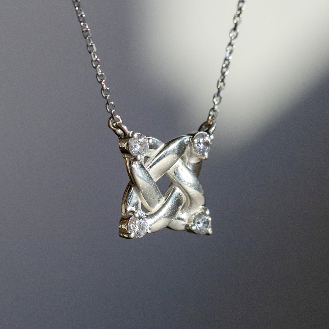 VHL Alliance Pendant in Certified Lab Grown Diamonds, Small