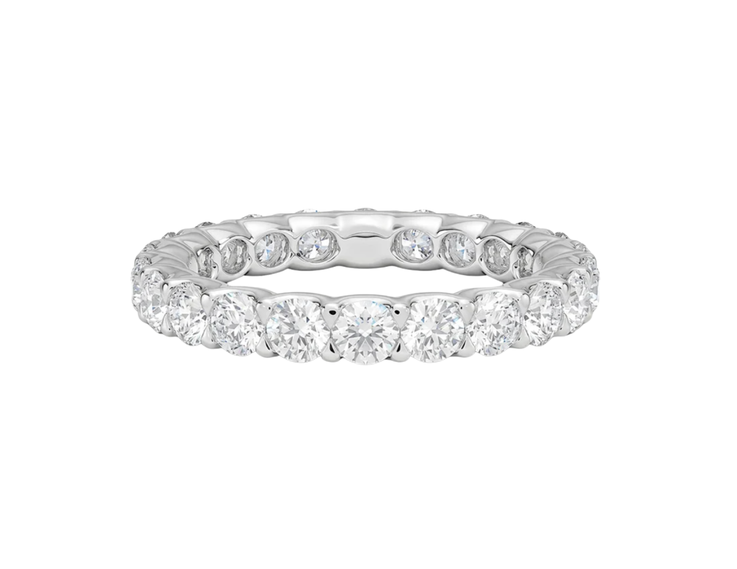 Diamond Eternity Ring in 18kt Solid White Gold