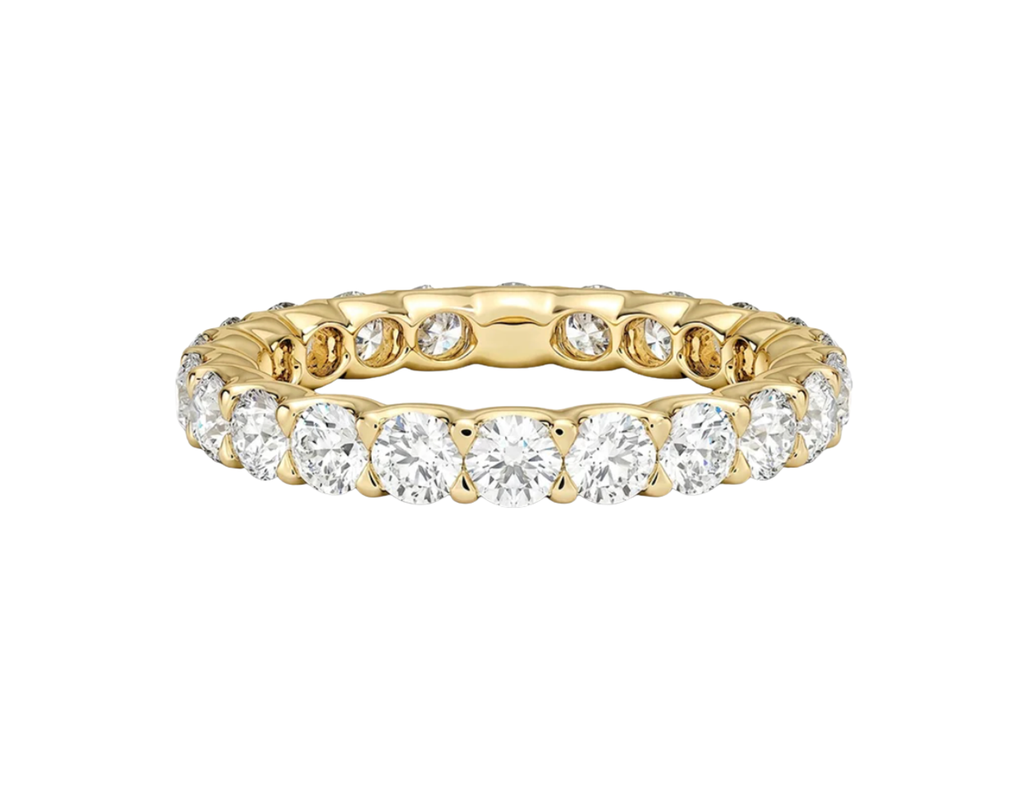 Diamond Eternity Ring in 18kt Solid Yellow Gold